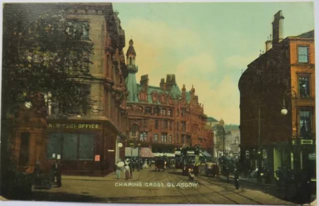 Old Postcard of Charing Cross, Glasgow 1921