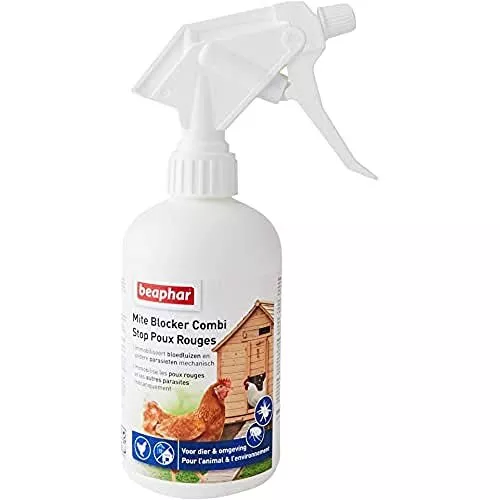 BEAPHAR – Spray stop poux rouges pour l'animal et l'environnement – Immobilis...