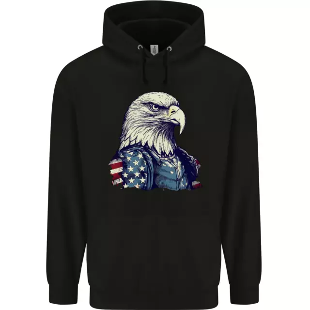 July 4th American Eagle Avec USA Drapeau Enfants Capuche