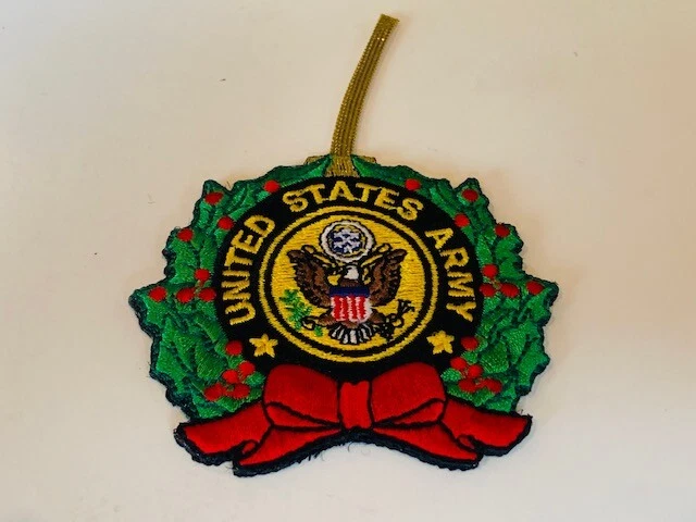 Advertising Patch Logo Emblem Sew vtg patches United States Army Wreath ornament