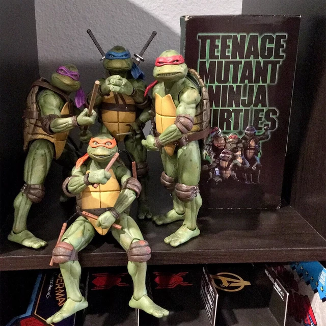 7" NECA TMNT Teenage Mutant Ninja Turtles Action Figure Movie PVC Model 1990