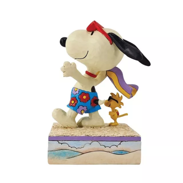 Jim Shore Peanuts: Snoopy & Woodstock At The Beach Figurine 6014338 3