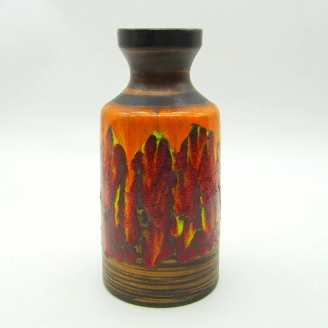Vintage Large Vase St Clément N°9219 Brown With 2 Handles