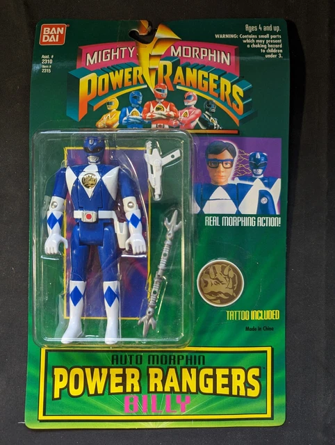 MIGHTY MORPHIN POWER Ranger Billy © 1994 Bandai America In. Blue Power ...