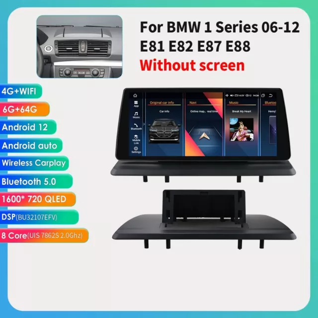 6GB+64GB Für BMW 1er E81 E82 E87 E88 Android 12 Autoradio GPS Carplay RDS DSP AI