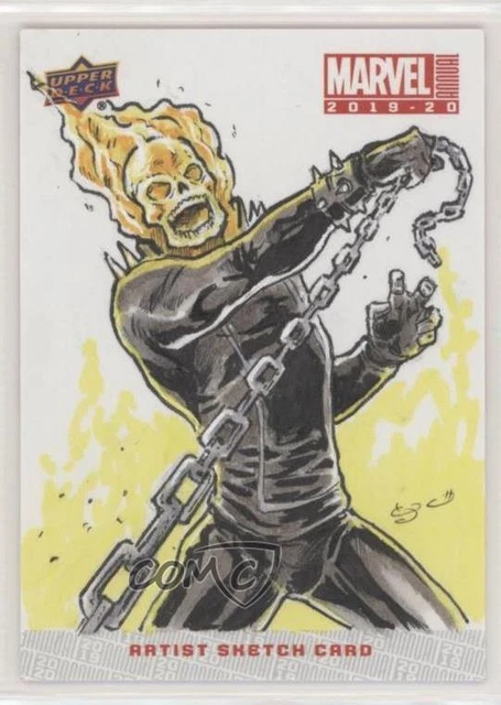 2019-20 Upper Deck Marvel Annual Sketch Cards 1/1 George Vega Auto Sketch x9h