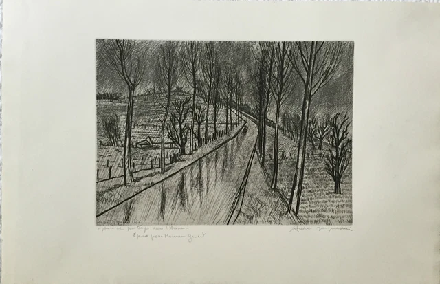 Jacquemin André "Pluie Dans L'aisne"