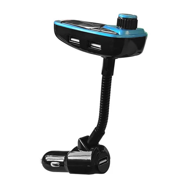 Trasmettitore FM per auto wireless adattatore ricevitore stereo AUX con caricabatterie USB