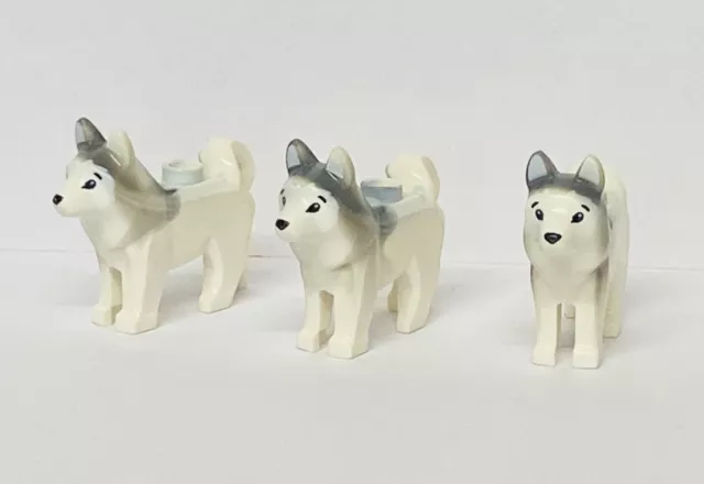 Lego Husky Dogs Dog MiniFigure 60036, 60034, 60062, 70734, 60097, 10686 X 3