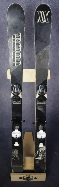 Volkl Twin Tip Junior Skis Size 128 Cm With Salomon Bindings