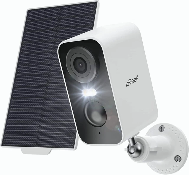 ieGeek 2K Wireless WiFi Solar Security Camera Outdoor Home Battery CCTV System