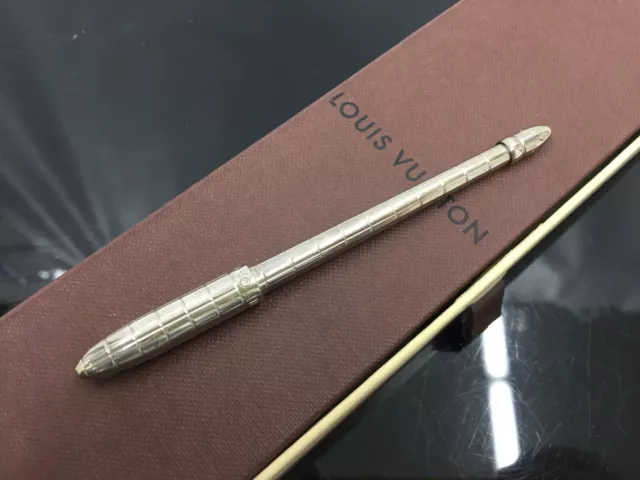LV Gold-Tone Roller Ball Pen with Box - Writing - Pens - Recreations &  Pursuits