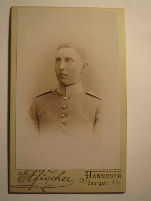 Hannover - Soldat in Uniform - Regiment Nr. 10 - Portrait / CDV