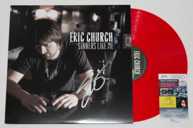 Eric Church Signed Sinners Like Me Lp Vinyl Record Album Autographed +Jsa Coa