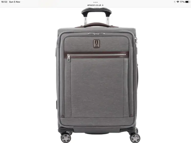 Travelpro Platinum Elite Large Softside Suitcase 4 Wheels Spinner 27x18x11 inch.