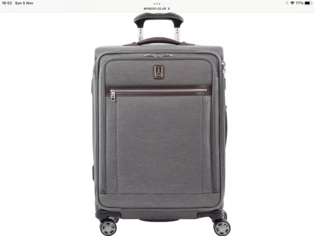 Travelpro Platinum Elite Large Softside Suitcase 4 Wheels Spinner 27x18x11 inch.