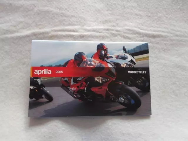 APRILIA RANGE Motorcycle Sales Brochure 2005 RSVR, TUONO R, RS ++