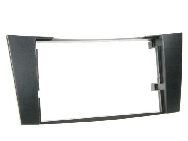 Kit De Montage Autoradio Double DIN Pour Mercedes Classe C W203, CLK W209, Viano Vito - Cadre Métallique Noir - 8