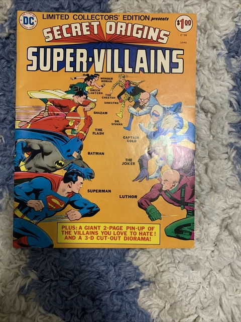 Limited Collectors' Edition C-39  DC 1975 Treasury Secret Origins Super-Villains