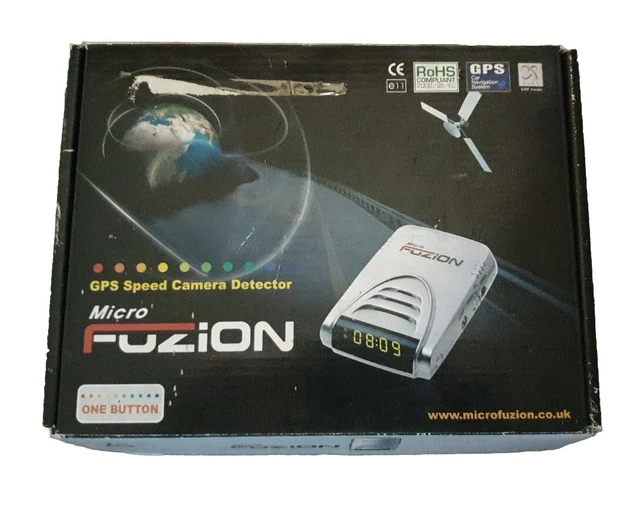 Rilevatore di velocità telecamera GPS Micro Fuzion nero GWC spedizione tracciata gratuita