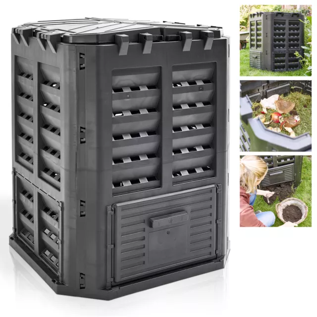 Schnell Komposter Thermo Garten Kompostierer Kompost Behälter Bio Abfälle 360 L