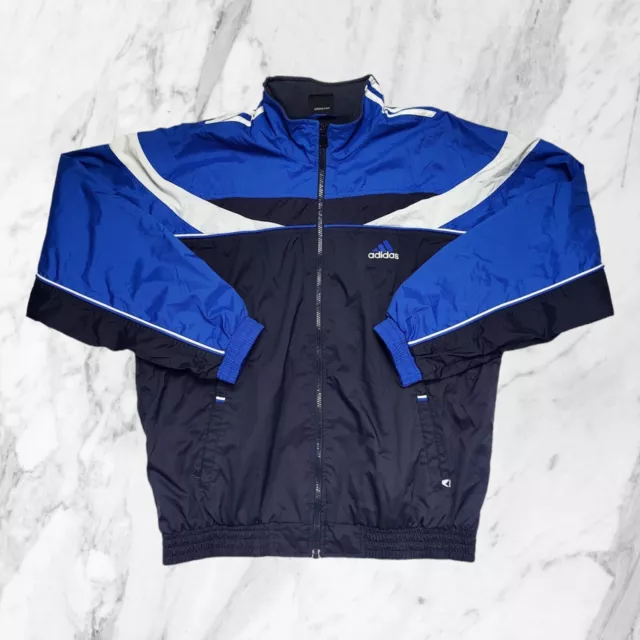 ADIDAS VINTAGE FELPA Zip Uomo Giacca Leggera Tuta Tasche Tre Strisce Taglia M EUR 39 90 PicClick IT