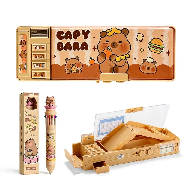 TROUSSE DE CAPYBARA à Chiffre et Stylo à Crayons - Organiseurs 26.5x8 ...