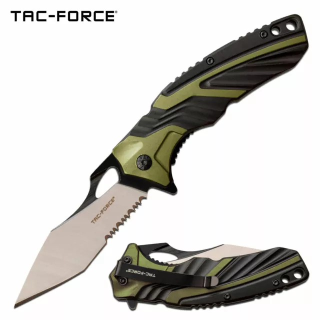 Couteau Tac Force A/O Tactical Urban Tanto Lame Acier 3Cr13 Manche Alu TF1029BGN