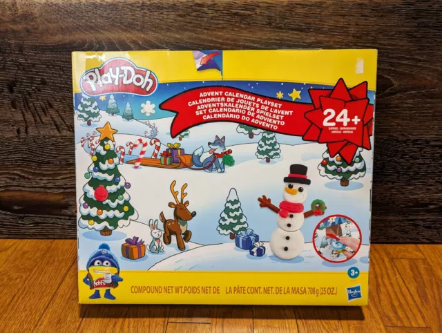 Hasbro Play-Doh Christmas Advent Calendar Playset with 24+ Surprises