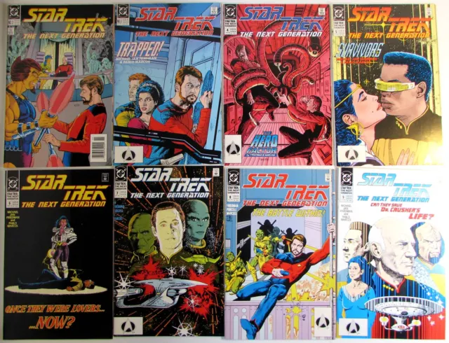 Star Trek The Next Generation Lot of 8 #2,3,4,5,6,7,8,9 DC (1989) Comics