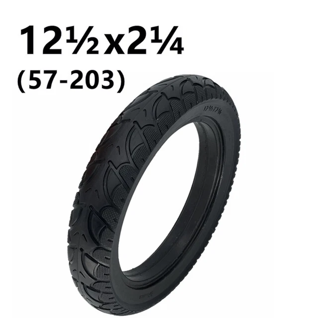 Pneus en Caoutchouc Entier 1Stück 850g Équippement Rechange Pour E-Bike Noir