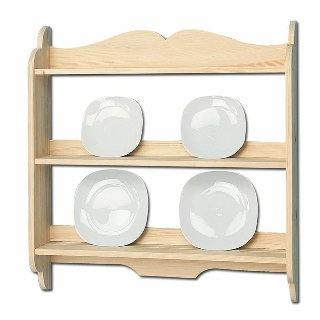 Piattaia in Legno Abete Grezzo 80x16x84cm Porta Piatti Amalfi Piattaia in Legno Abete Grezzo 80x16x84cm Porta Piatti Amalfi