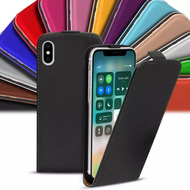 Flip Cover Hülle für iPhone Xs Max PU Ledertasche Etui Handyhülle Schutz Kappe