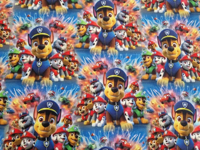 Sommersweat French Terry Paw Patrol 50cm x 180cm breit NEU