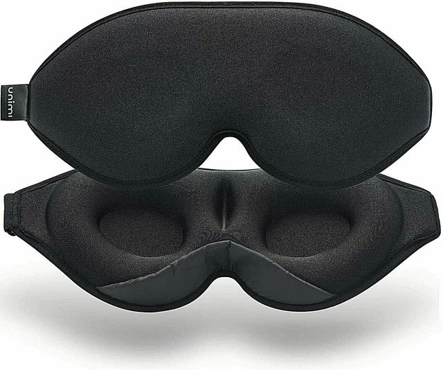 Masque de sommeil pour les yeux doux bloquant la lumiere voyages repos efficace