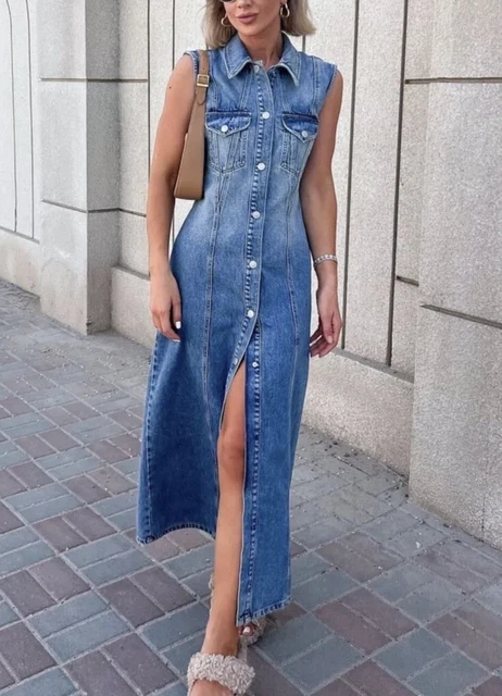 zara denim dress uk Zara Denim Dresses for Women for sale