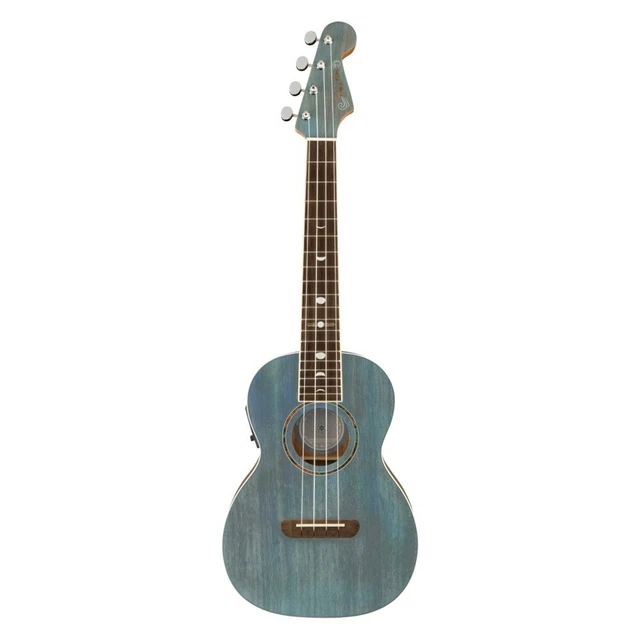 Fender Dani Harrison Uke Turquoise Wn Tenor Electric Ukulele