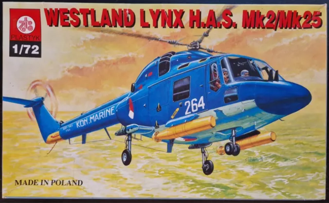 PLASTYK: Modellbausatz Maßstab 1:72 - Westland Lynx H.A.S. Mk2/Mk25 NEU