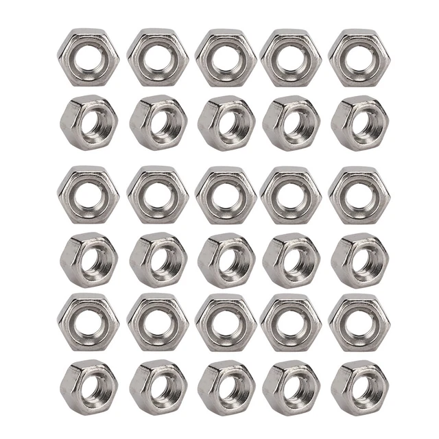 300 Pairs Rimless Glasses Screw Hex Nuts 1.4 Nut Cap Eyeglasses Repairing Pa Dso
