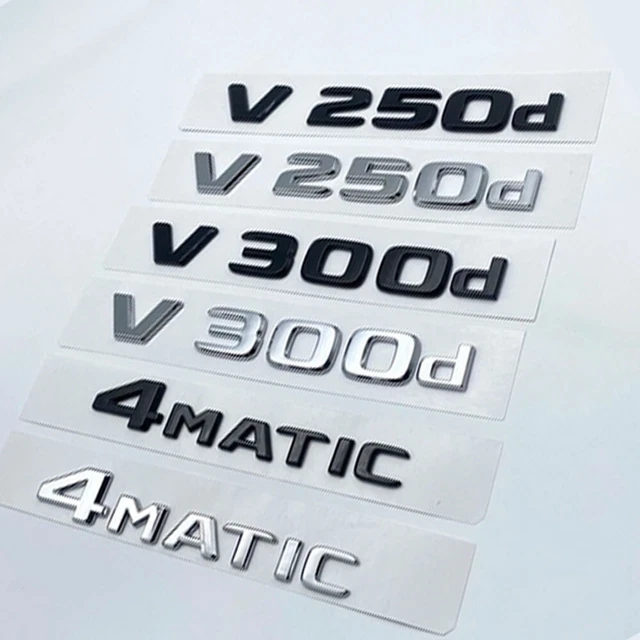3D-Buchstaben für V W447 V260L V220d V250d V300d NIGHT EDITION Emblem Auto Kotflügel Abzeichen Kofferraum Typenschild Logo Aufkleber 34 3D-Buchstaben für V W447 V260L V220d V250d V300d NIGHT EDITION Emblem Auto Kotflügel Abzeichen Kofferraum Typenschild Logo Aufkleber 34