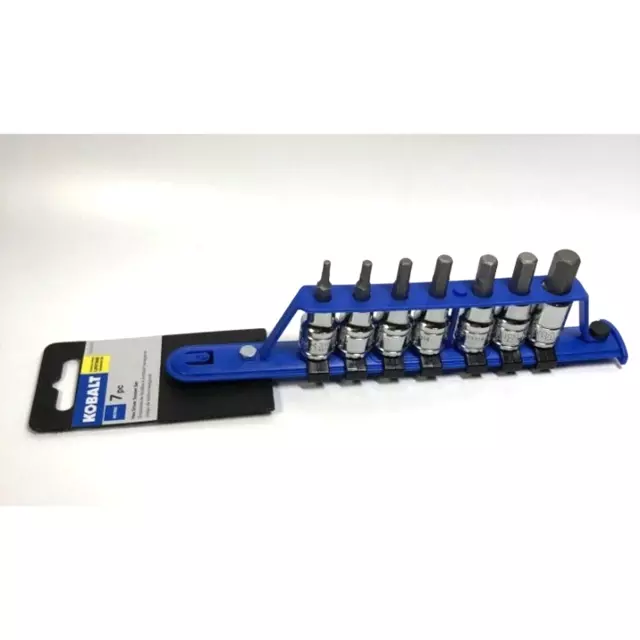 Kobalt 7-pc Hex Driver Socket Set Metric Lifetime Guarantee