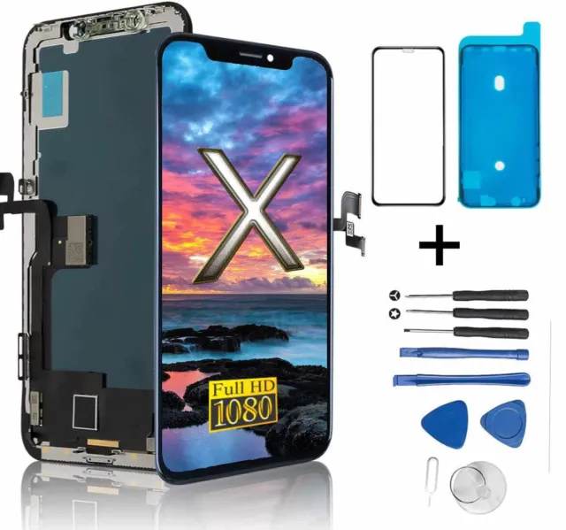Incell Display für iPhone X 10 LCD OLED Retina HD Bildschirm 3D Touch mit KIT