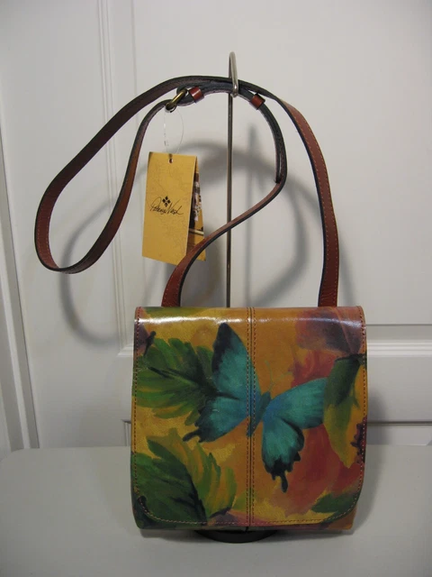Patricia Nash Granada Flap Bag      Watercolor Butterfly     Nwt