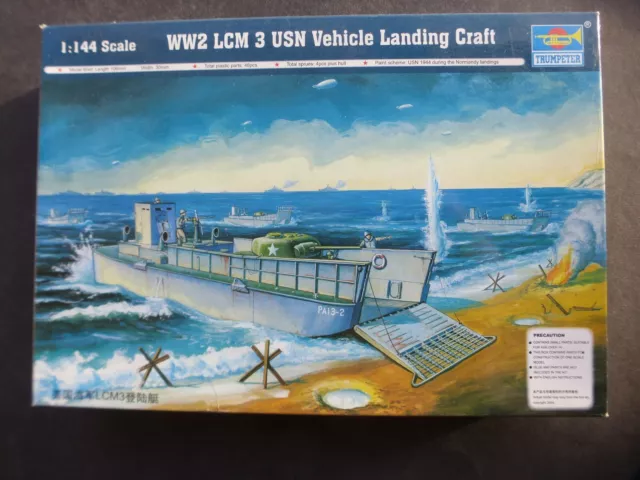 1:144  Trumpeter  WW2 LCM 3 USN Vehicle Landing Craft