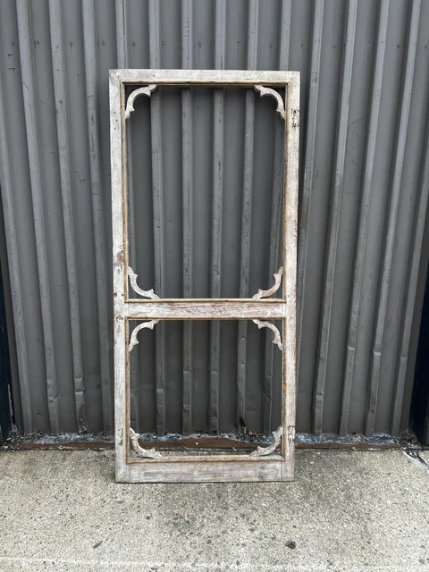 vintage victorian era screen door Solid - 78” x 35” x 1 1/8” no hardware