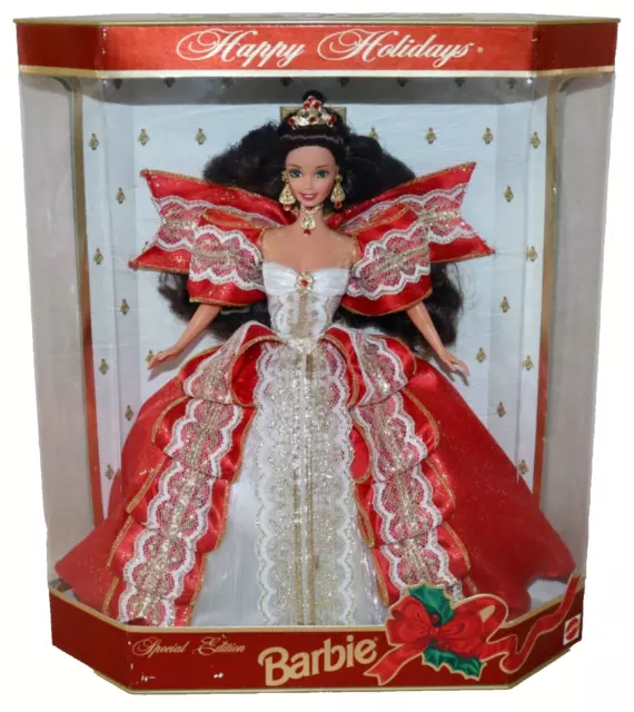 Happy Holidays Barbie 10th Anniversary 1997 Hallmark Keepsake SE IOB