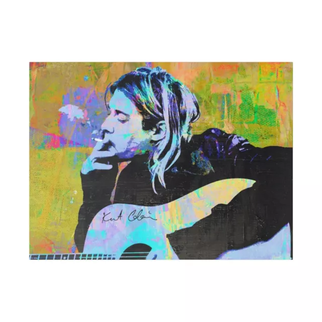 Kurt Nirvana Canvas Wall Art - Pop Art by Stephen Chambers