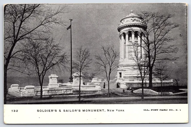 Soldier's And Sailor's Monument New York City NYC Historical Landmark Postcard