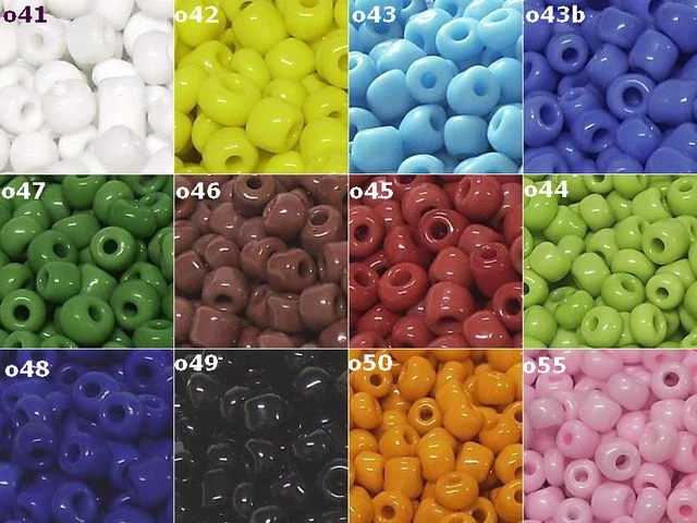 20g Rocailles Opak 4mm FARBAUSWAHL Perlen Glasperlen