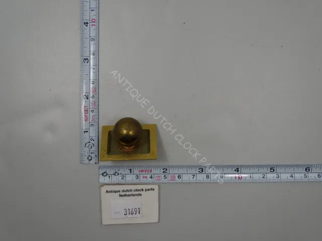 Original Plastic Top Plate With A Metal Ball For A German Schmid Clock